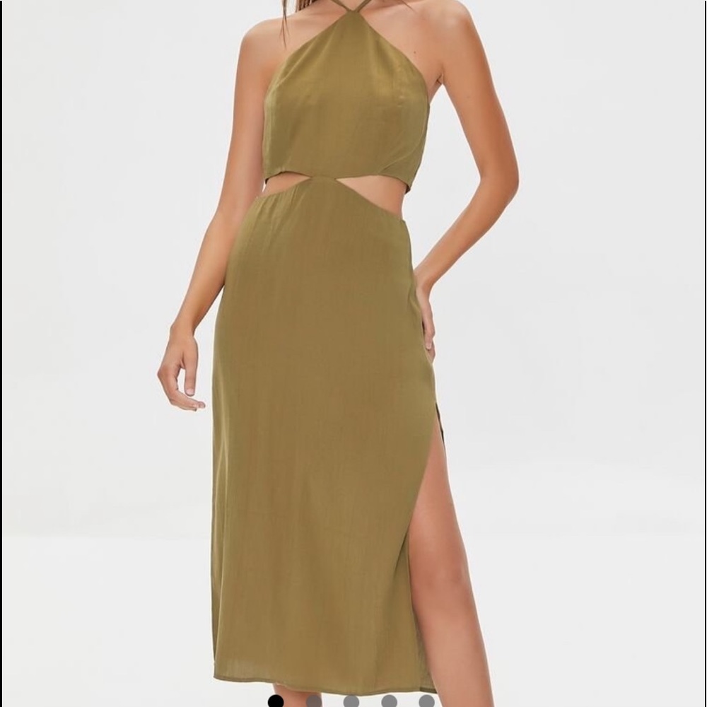 Forever 21 - cutout halter midi dress
